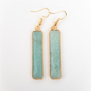 FD Sea Green Stone Earrings